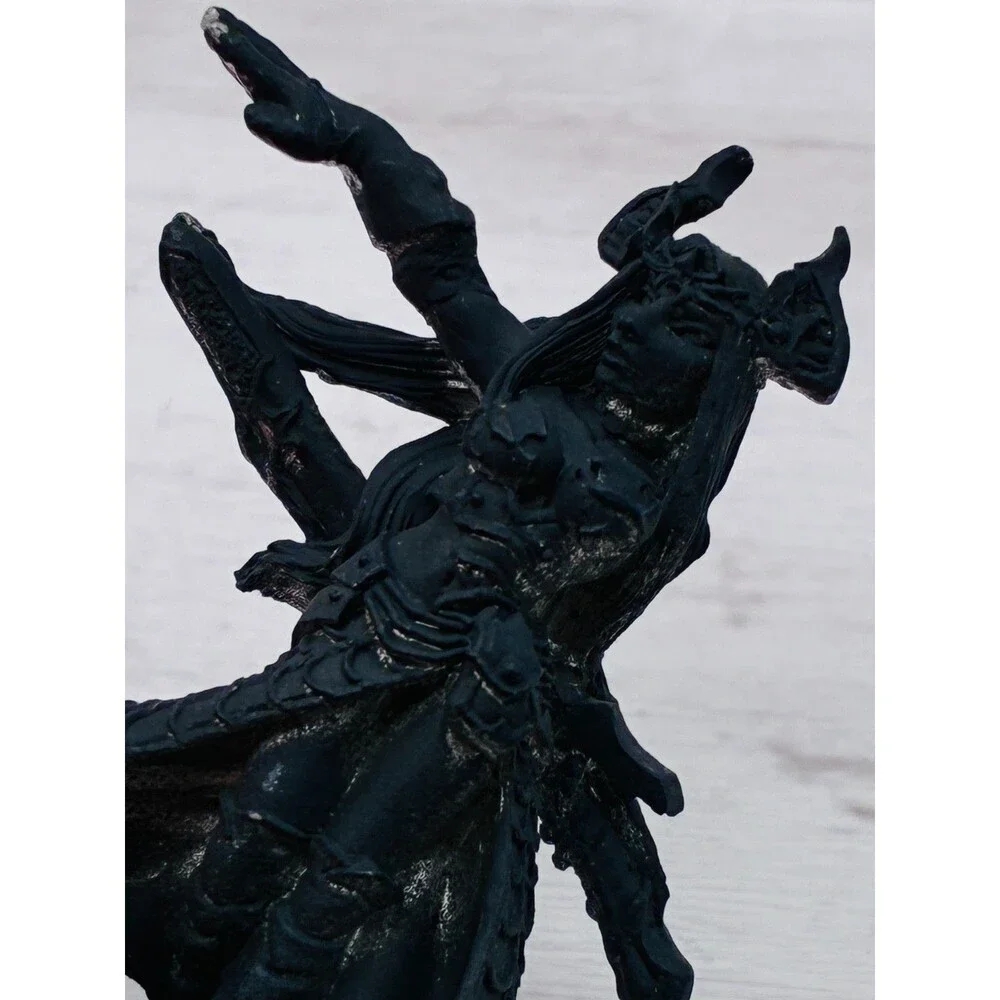 Vintage Metal Fantasy Sorceress Demon Miniature Figure As Is For Parts Or Repair